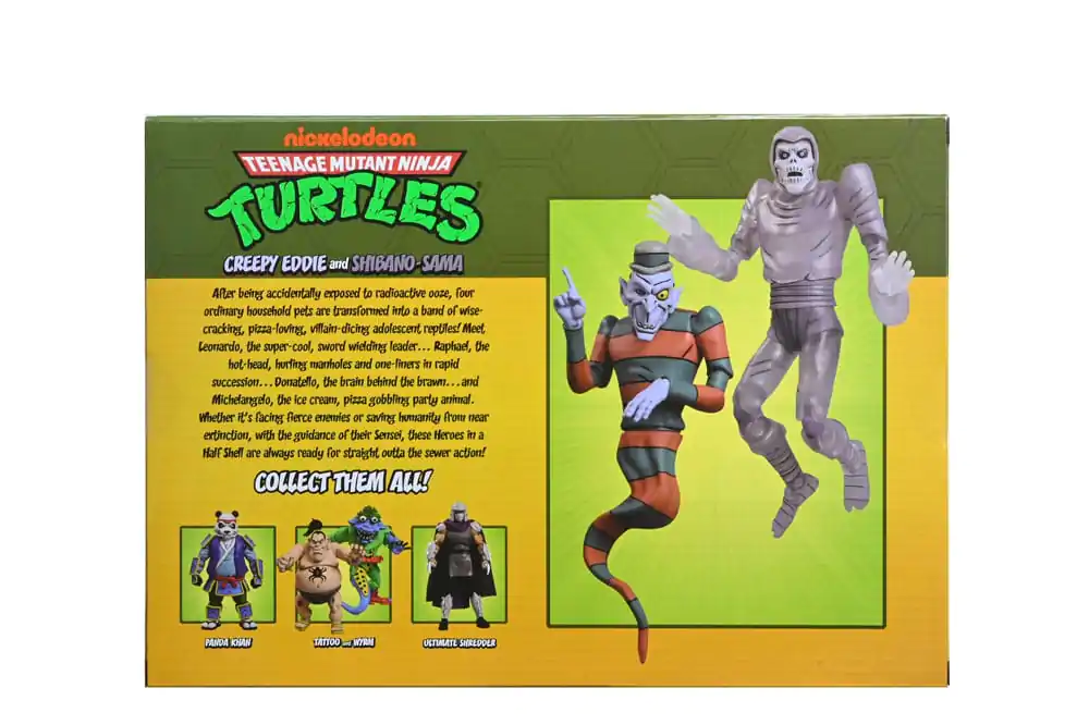 Teenage Mutant Ninja Turtles: Saturday Morning Adventures Action Figure 2-Pack Creepy Eddie &amp; Shibano-Sama 17 cm product photo