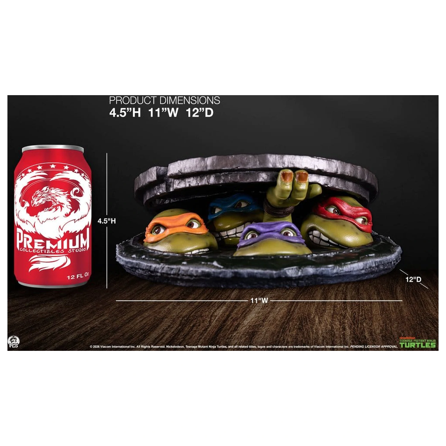 Teenage Mutant Ninja Turtles Tabletop 1/4 Underground 11 cm product photo