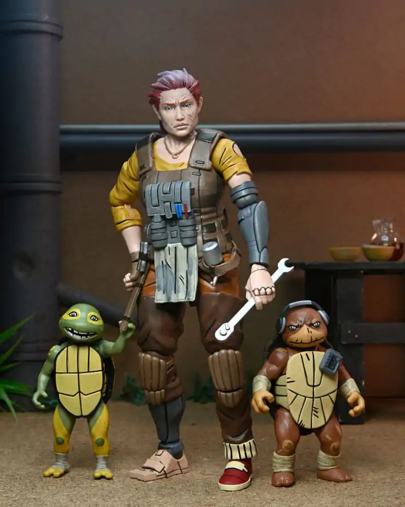 Teenage Mutant Ninja Turtles (The Last Ronin The Lost Years) Action Figure Grammy April with Baby Yi & Moja 18 cm product photo