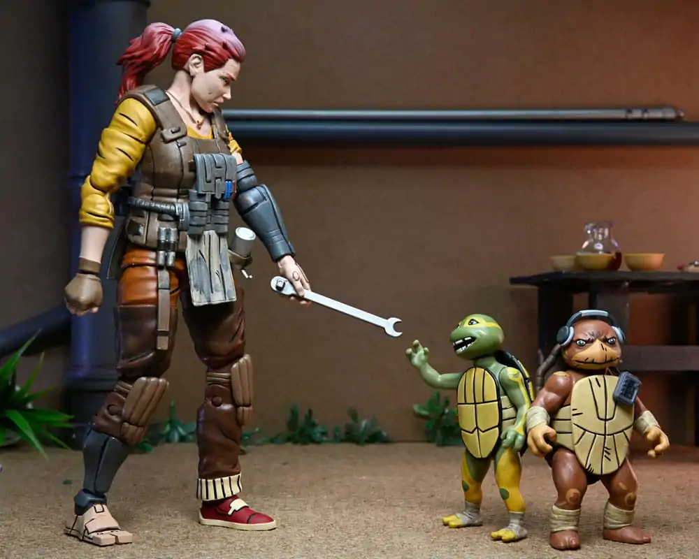 Teenage Mutant Ninja Turtles (The Last Ronin The Lost Years) Action Figure Grammy April with Baby Yi & Moja 18 cm product photo