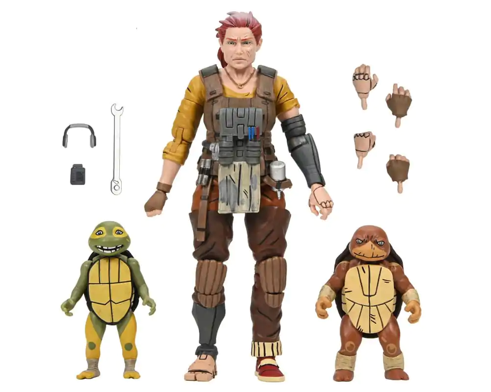 Teenage Mutant Ninja Turtles (The Last Ronin The Lost Years) Action Figure Grammy April with Baby Yi & Moja 18 cm product photo