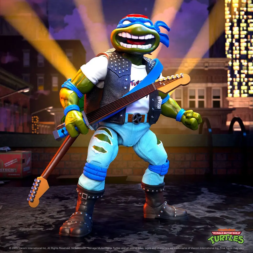 Teenage Mutant Ninja Turtles Ultimates Action Figure Classic Rocker Leo 18 cm termékfotó