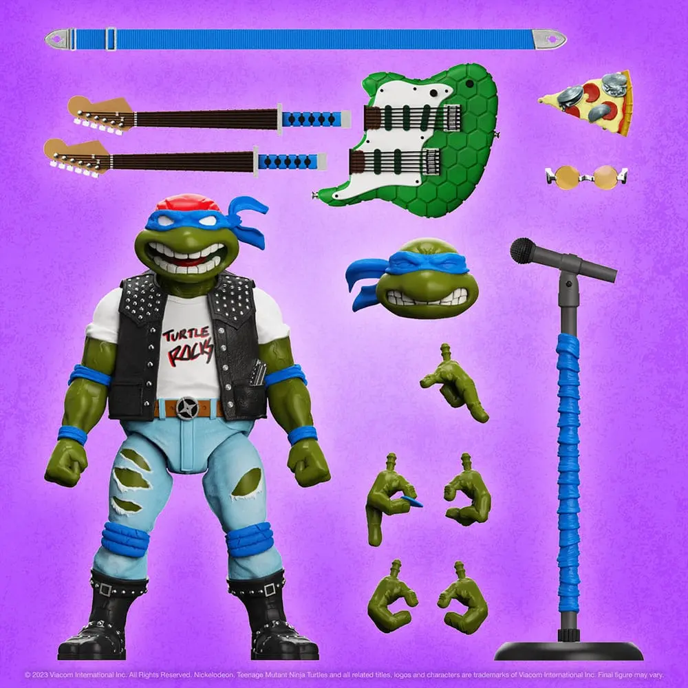 Teenage Mutant Ninja Turtles Ultimates Action Figure Classic Rocker Leo 18 cm termékfotó