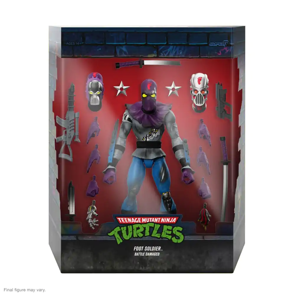 Teenage Mutant Ninja Turtles Ultimates Action Figure Foot Soldier (Battle  Damaged) 18 cm termékfotó