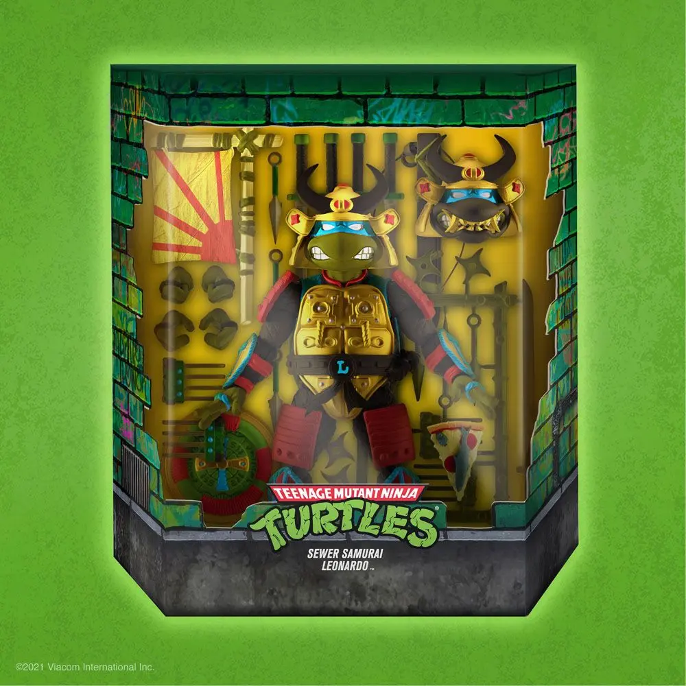 Teenage Mutant Ninja Turtles Ultimates Action Figure Leo the Sewer Samurai 18 cm termékfotó