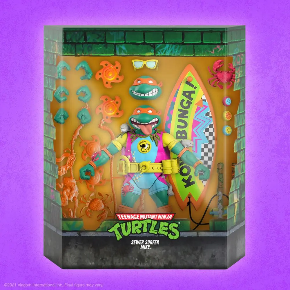 Teenage Mutant Ninja Turtles Ultimates Action Figure Sewer Surfer Mike 18 cm product photo