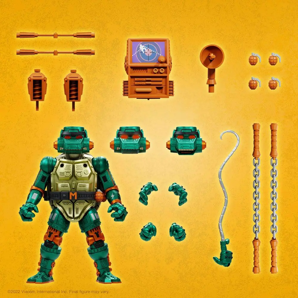 Teenage Mutant Ninja Turtles Ultimates Action Figure Warrior Metalhead Michelangelo 18 cm termékfotó