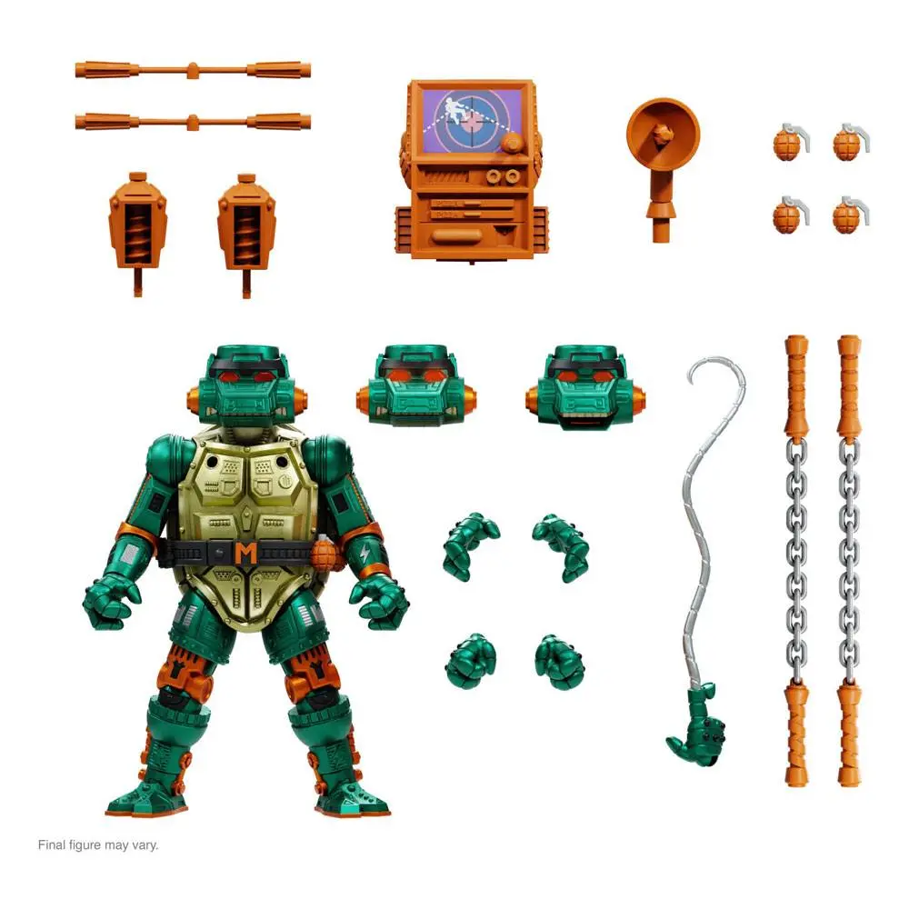 Teenage Mutant Ninja Turtles Ultimates Action Figure Warrior Metalhead Michelangelo 18 cm termékfotó