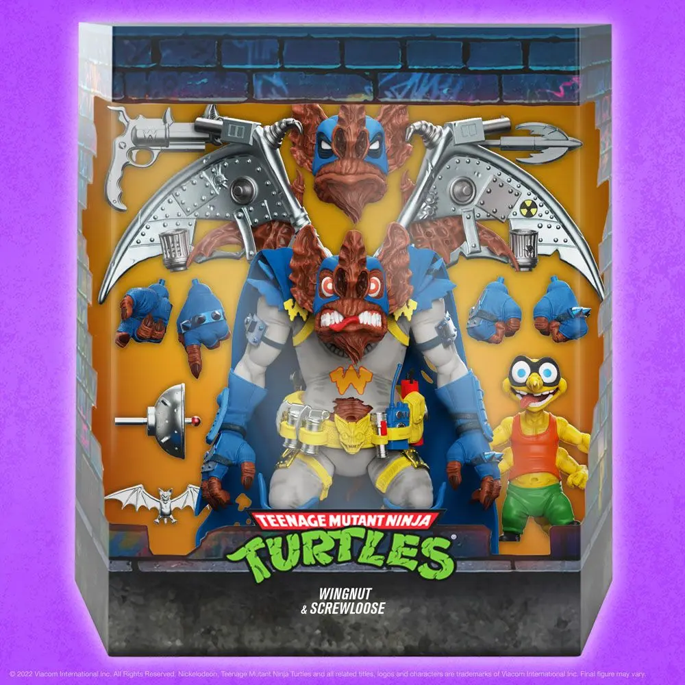 Teenage Mutant Ninja Turtles Ultimates Action Figure Wingnut & Screwloose 18 cm termékfotó