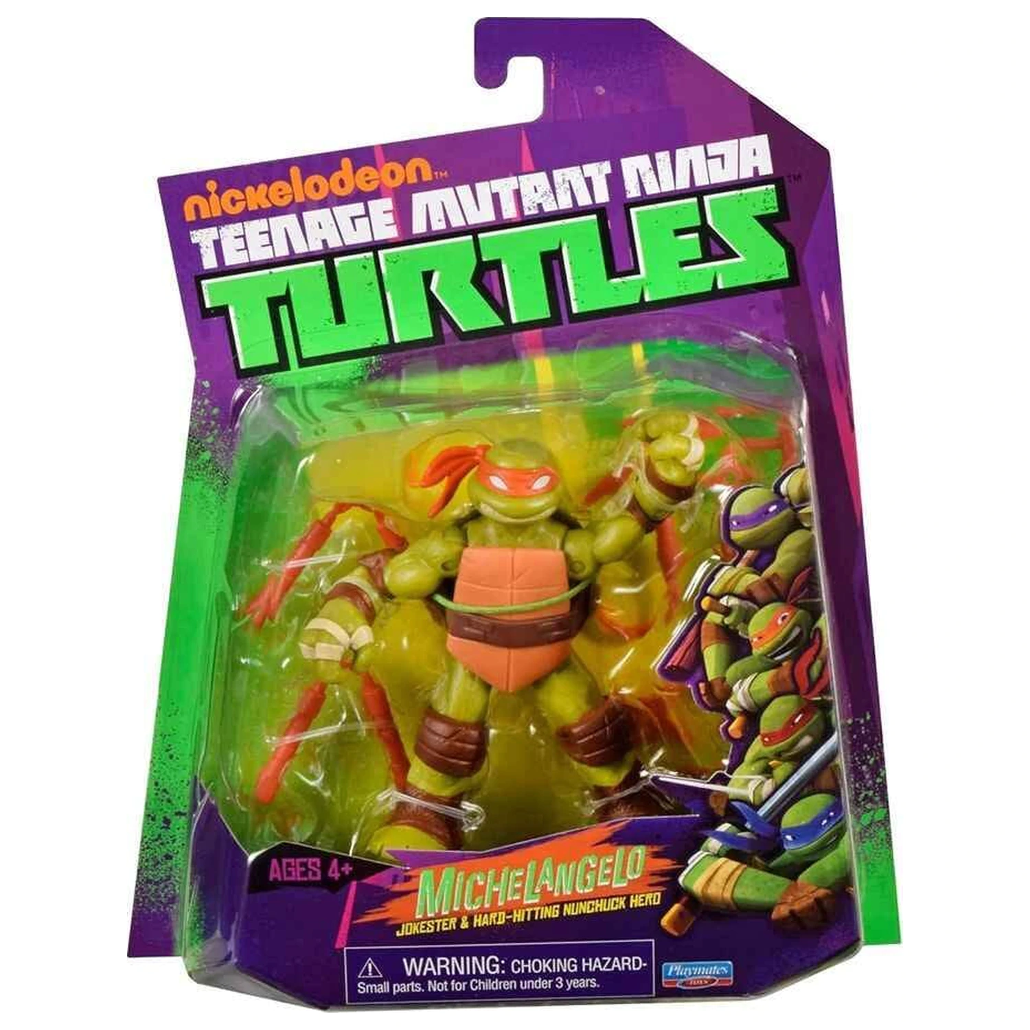 Teenage Mutant Ninja Turtles World of TMNT Action Figure Michelangelo 11 cm product photo