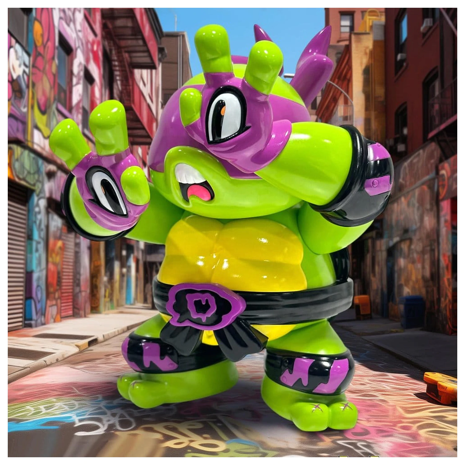 Teenage Mutant Ninja Turtles x Grape Brain Vinyl Figure Donatello 24 cm product photo