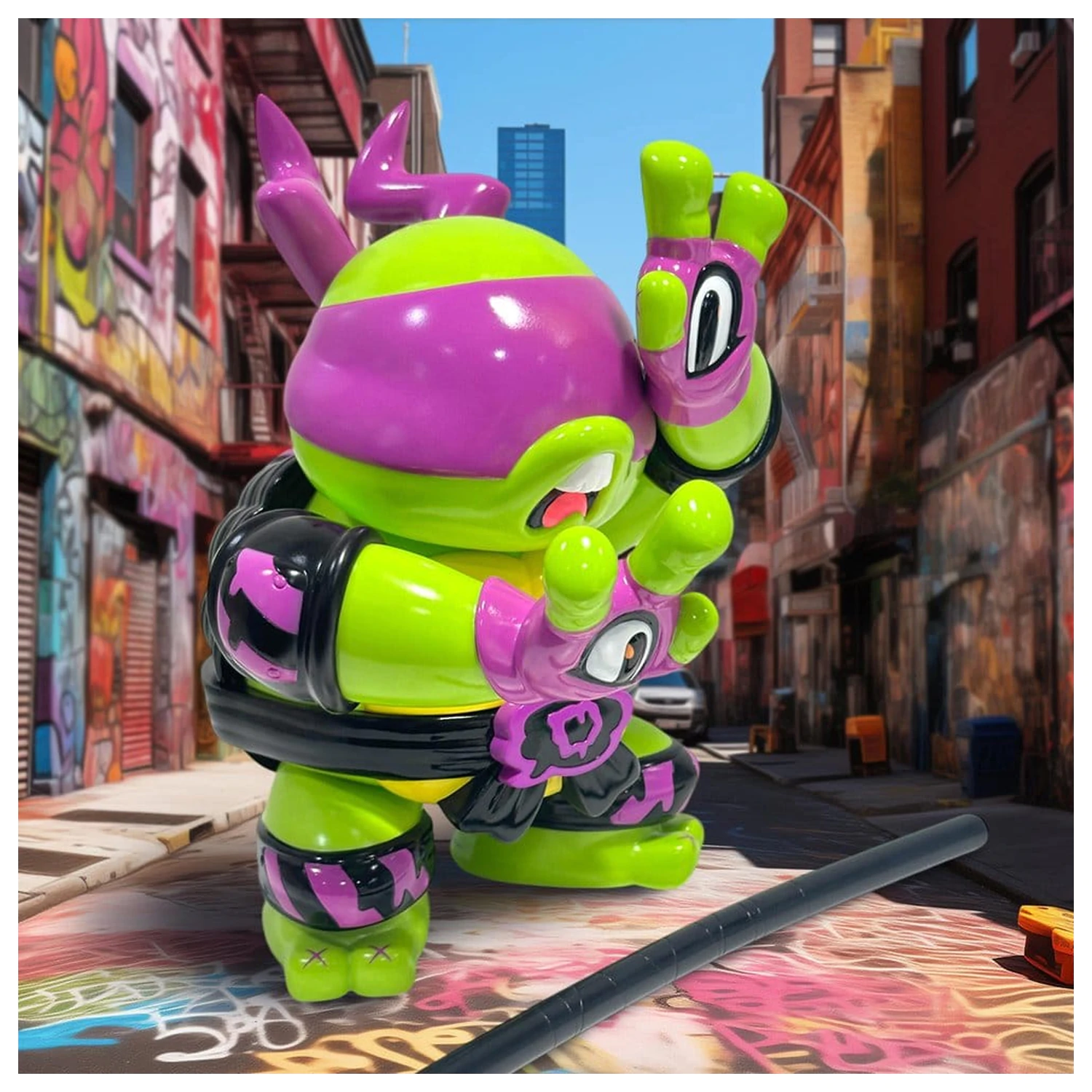 Teenage Mutant Ninja Turtles x Grape Brain Vinyl Figure Donatello 24 cm product photo