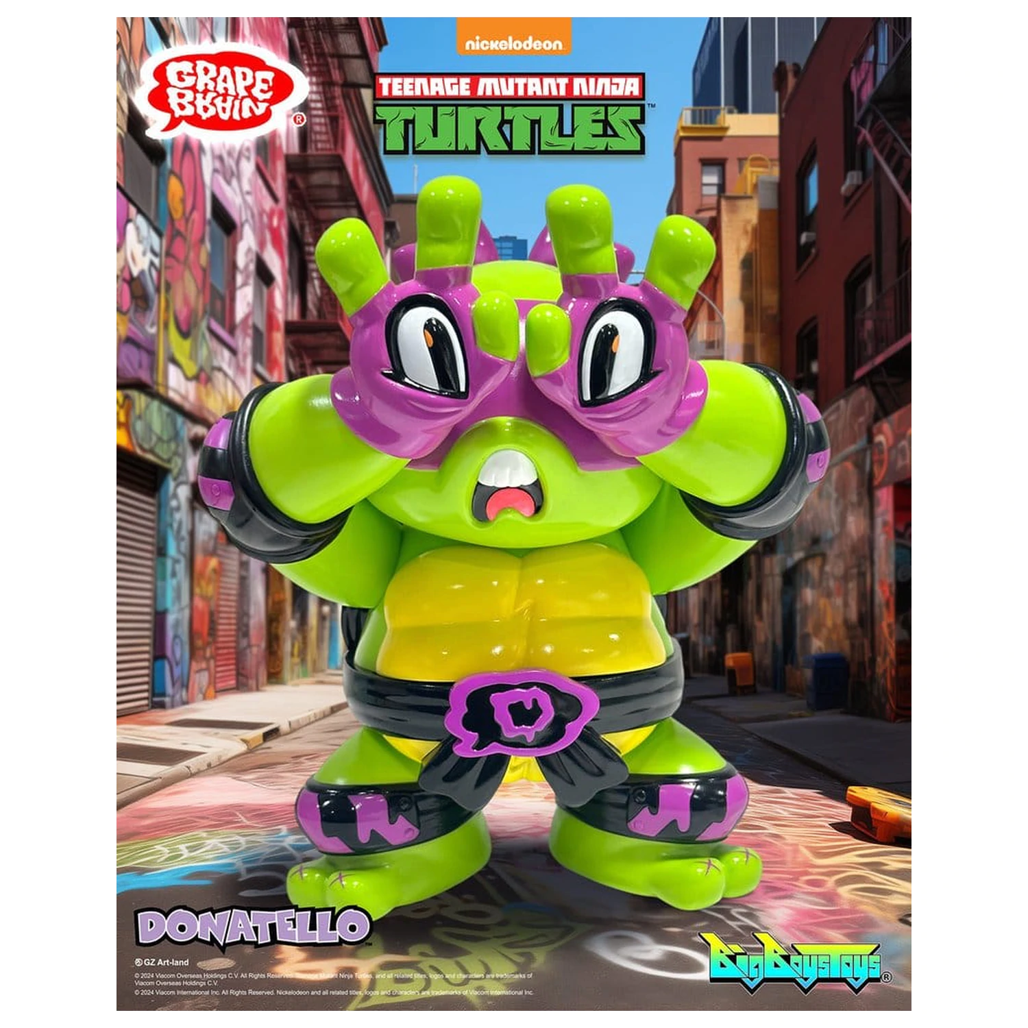 Teenage Mutant Ninja Turtles x Grape Brain Vinyl Figure Donatello 24 cm product photo