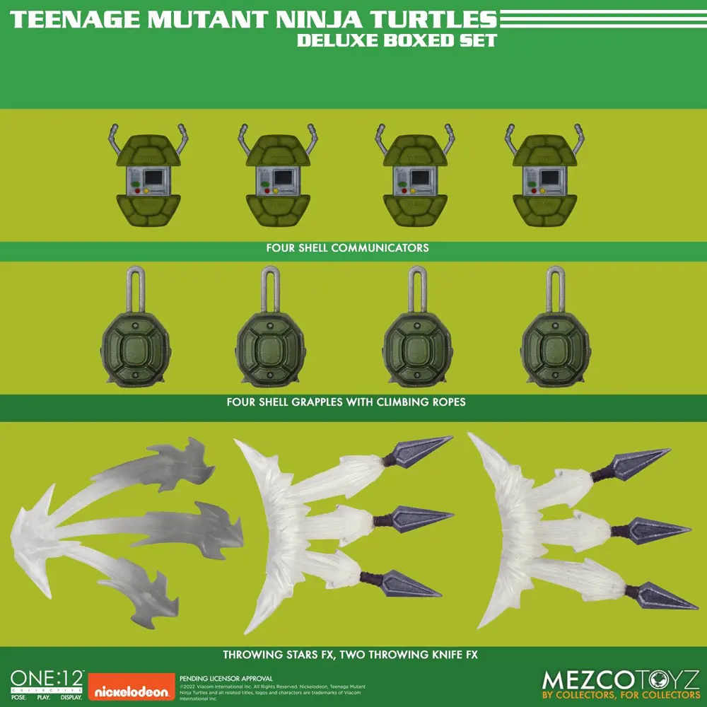 Teenage Mutant Ninja Turtles XL Action Figures Deluxe Box Set 17 cm product photo