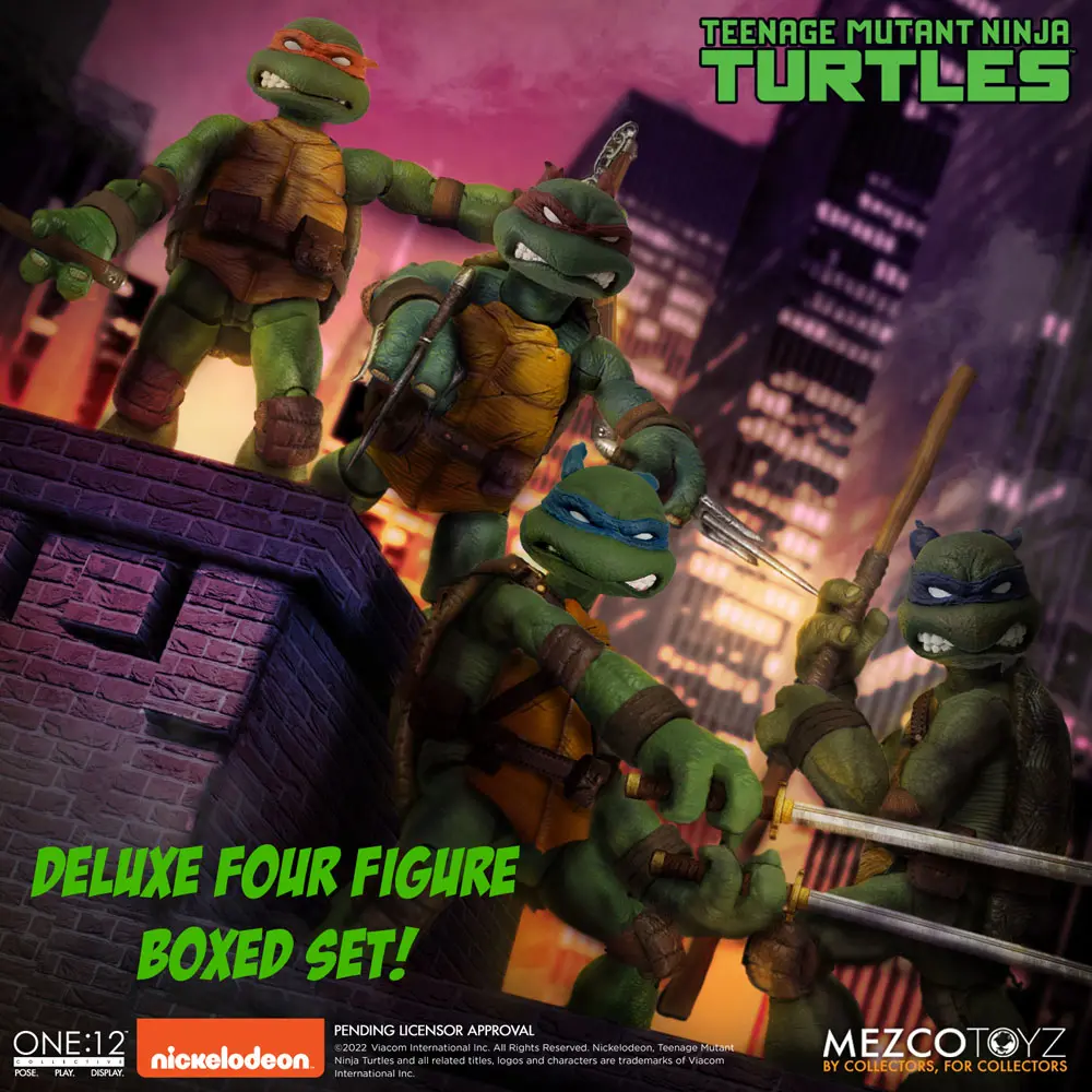 Teenage Mutant Ninja Turtles XL Action Figures Deluxe Box Set 17 cm product photo
