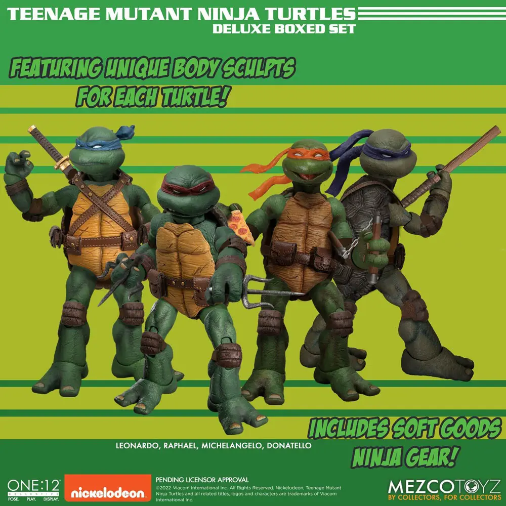 Teenage Mutant Ninja Turtles XL Action Figures Deluxe Box Set 17 cm product photo