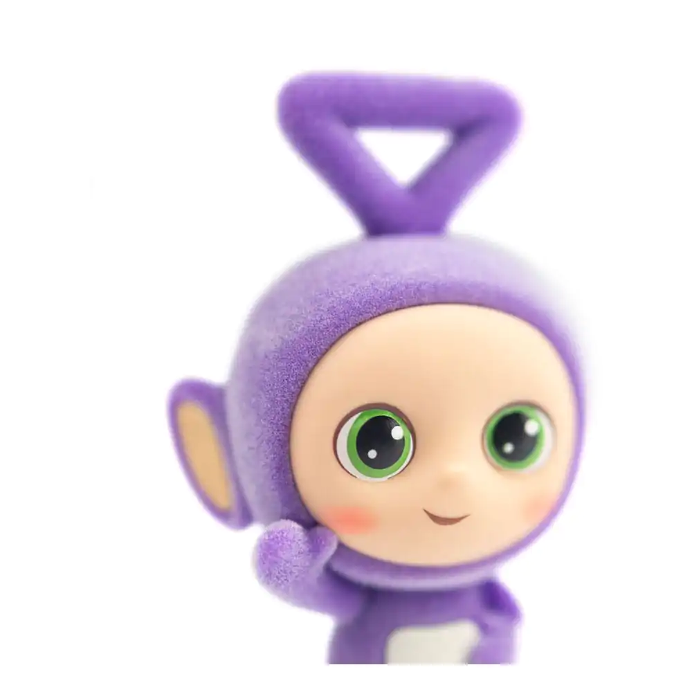 Teletubbies Cheebee Mini figure Tinky Winky Flocked 6 cm product photo