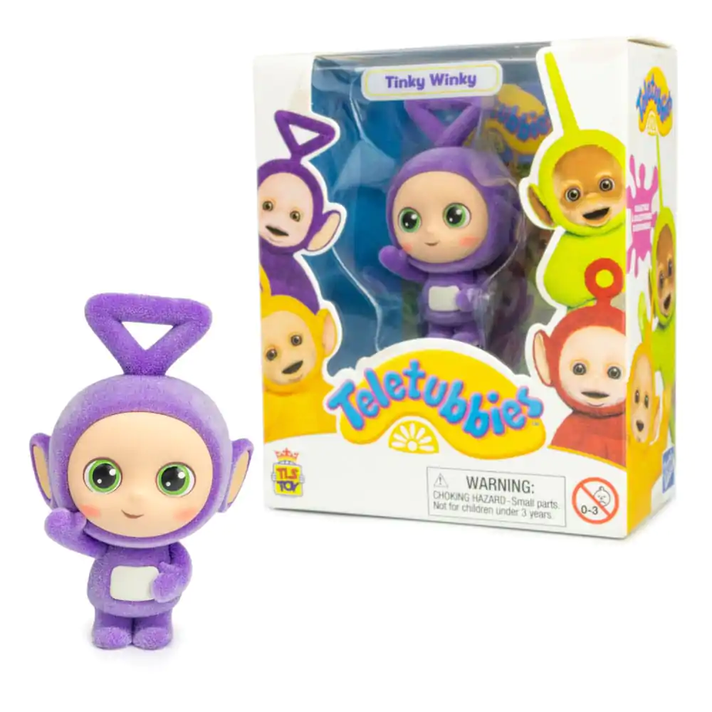 Teletubbies Cheebee Mini figure Tinky Winky Flocked 6 cm termékfotó