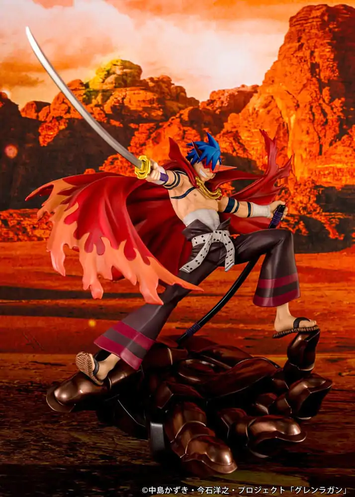 Tengen Toppa Gurren Lagann PVC Statue Kamina &amp; Gurren 27 cm product photo