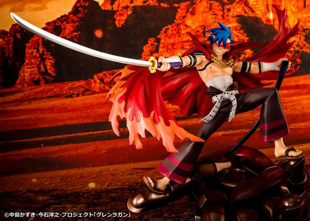 Tengen Toppa Gurren Lagann PVC Statue Kamina &amp; Gurren 27 cm product photo