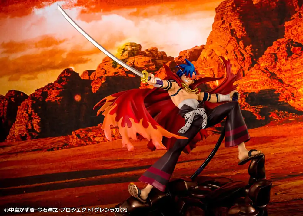 Tengen Toppa Gurren Lagann PVC Statue Kamina &amp; Gurren 27 cm product photo