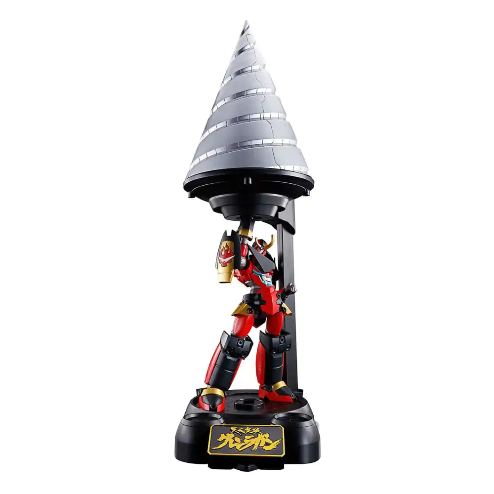 Tengen Toppa Gurren Lagann Soul of Chogokin Diecast Action Figure GX-107 Gurren Lagann &amp; Giga Drill Set 18 cm product photo
