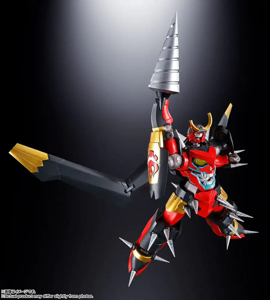 Tengen Toppa Gurren Lagann Soul of Chogokin Diecast Action Figure GX-107 Gurren Lagann &amp; Giga Drill Set 18 cm product photo