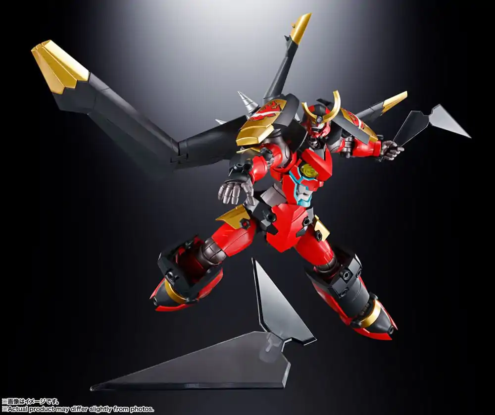 Tengen Toppa Gurren Lagann Soul of Chogokin Diecast Action Figure GX-107 Gurren Lagann &amp; Giga Drill Set 18 cm product photo