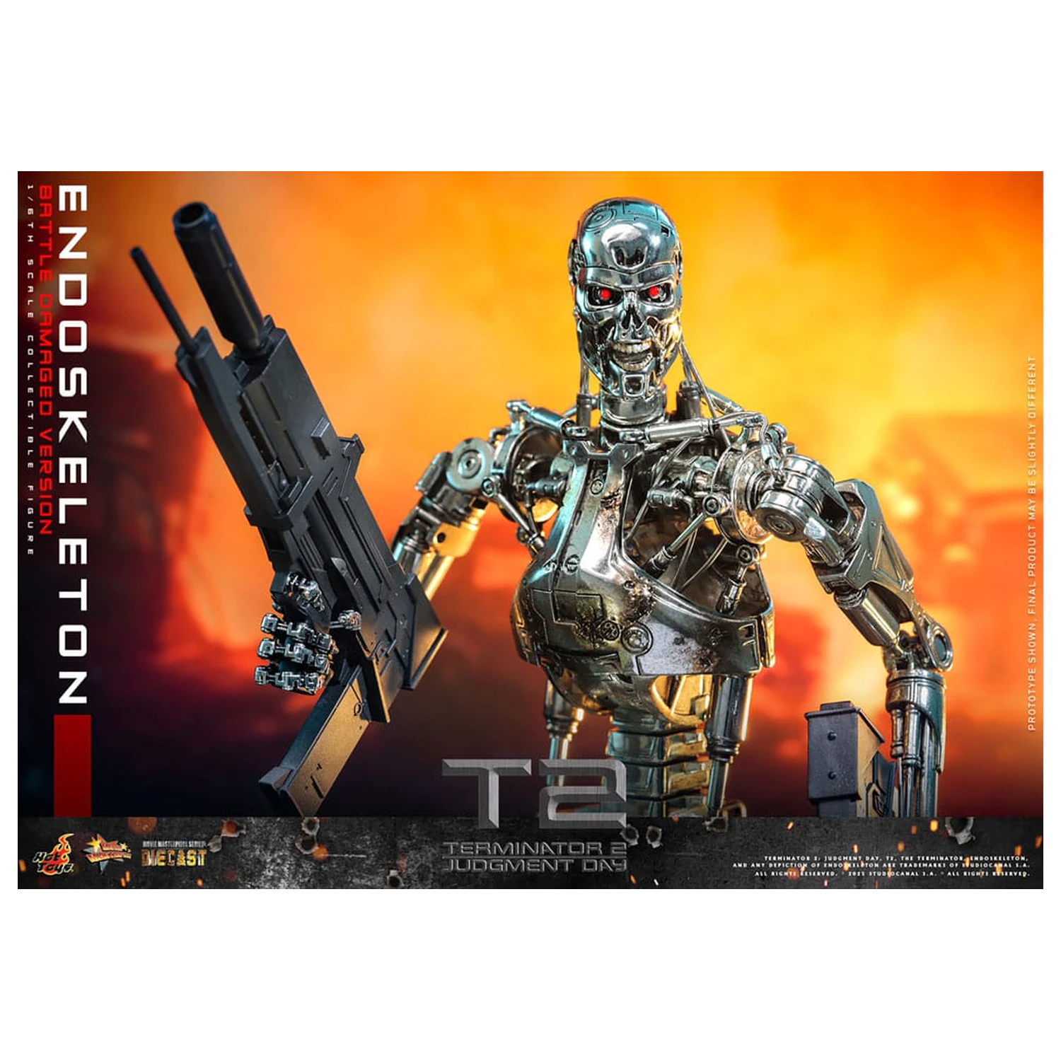 Terminator 2: Judgment Day Movie Masterpiece Action Figure 1/6 Endoskeleton (Battle Damaged Version) 31 cm product photo