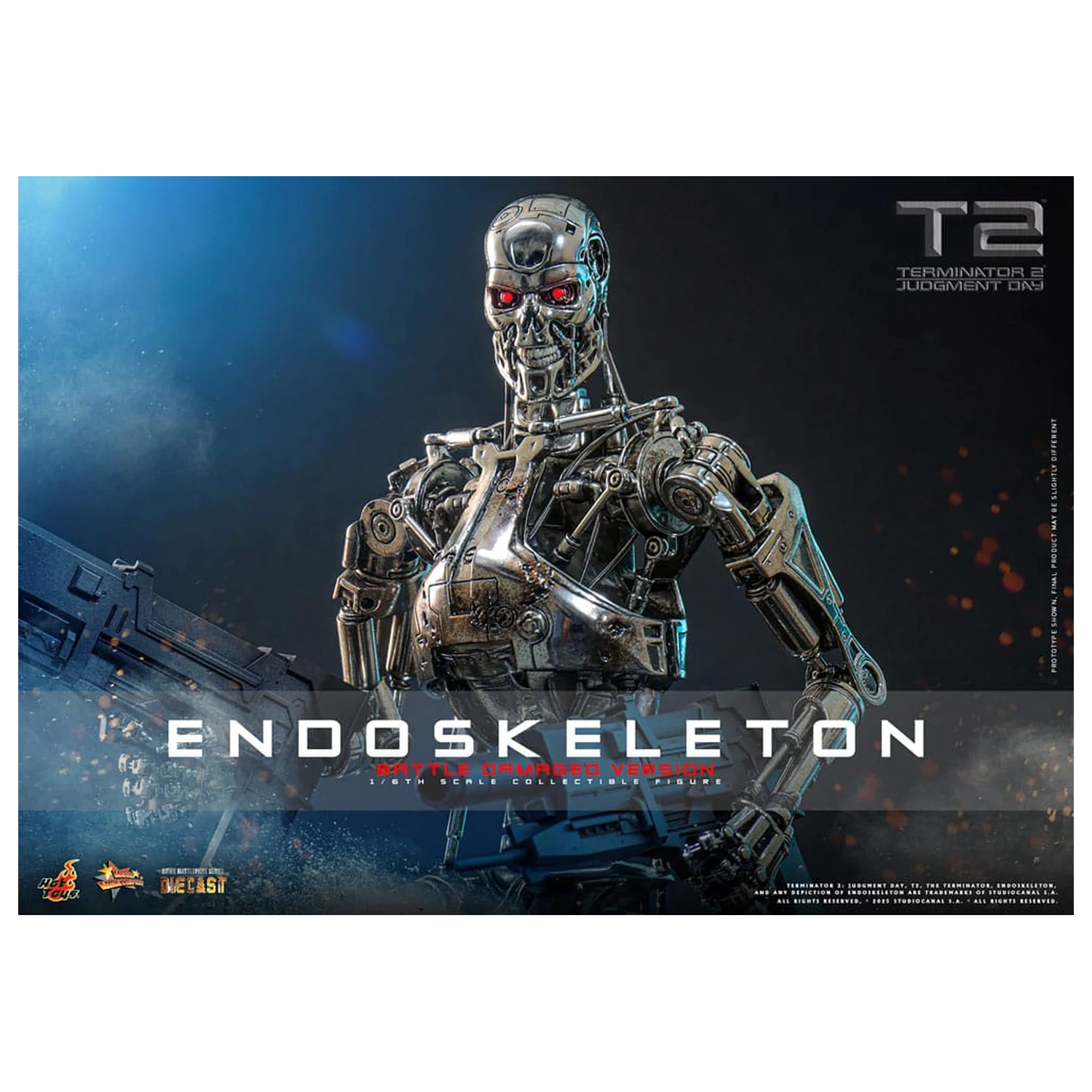 Terminator 2: Judgment Day Movie Masterpiece Action Figure 1/6 Endoskeleton (Battle Damaged Version) 31 cm product photo