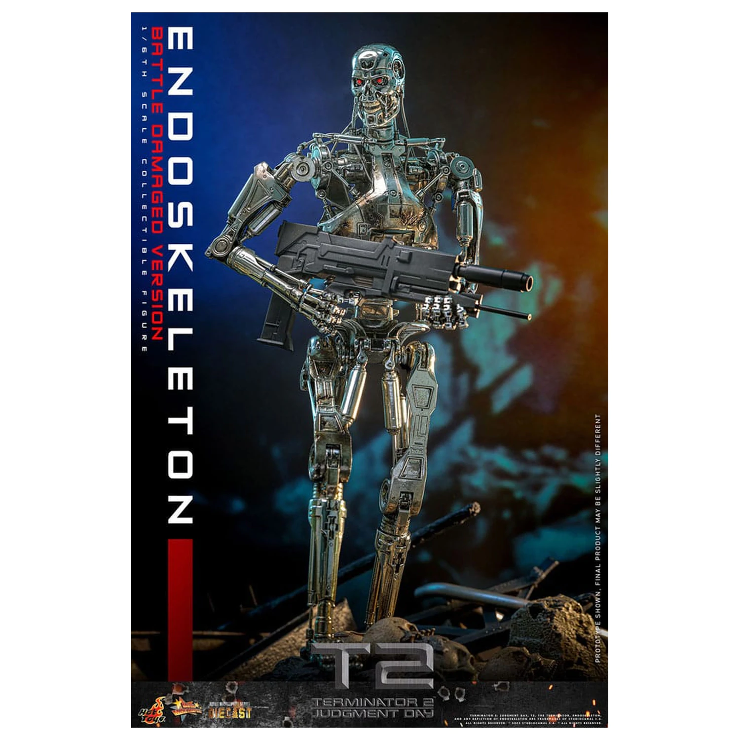 Terminator 2: Judgment Day Movie Masterpiece Action Figure 1/6 Endoskeleton (Battle Damaged Version) 31 cm product photo
