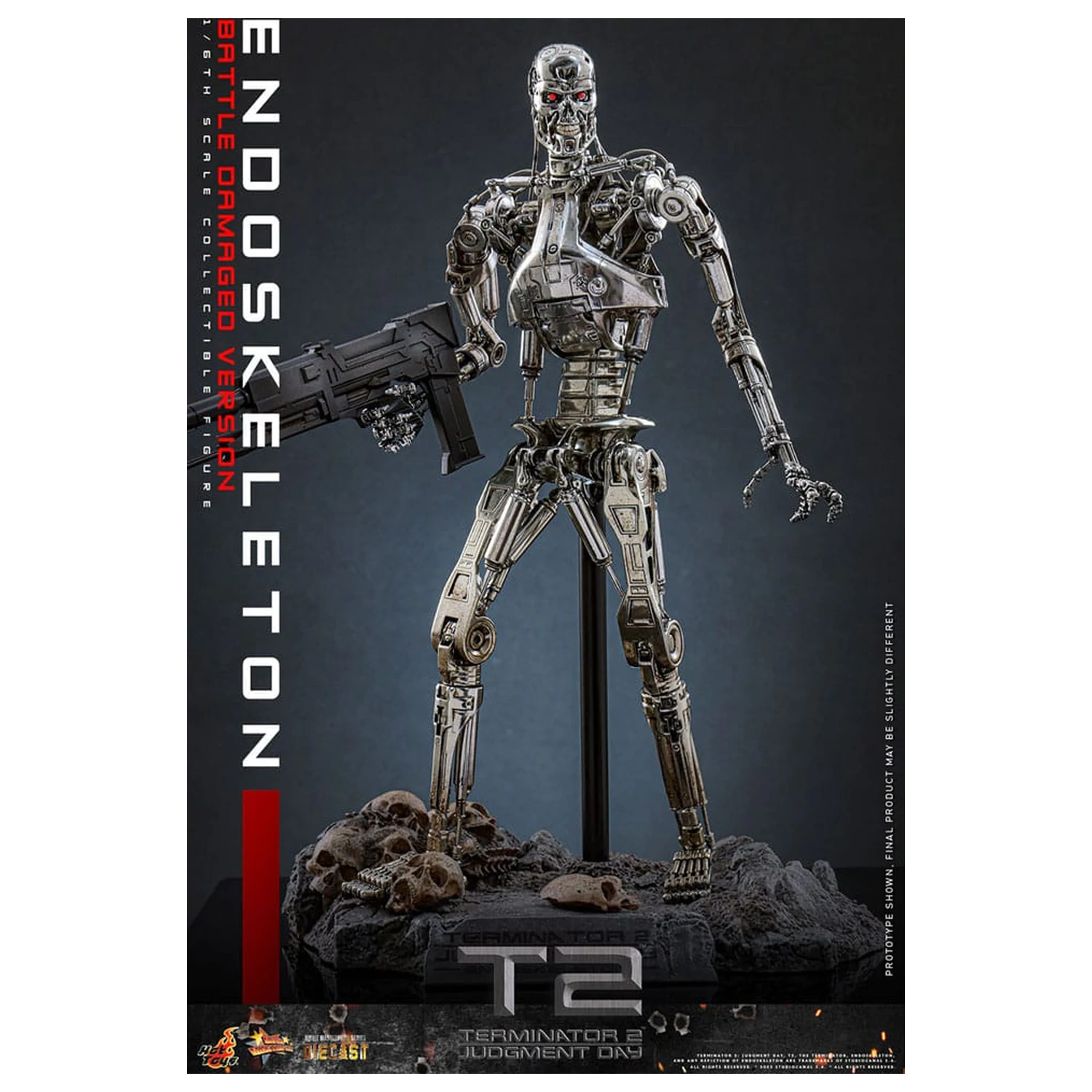Terminator 2: Judgment Day Movie Masterpiece Action Figure 1/6 Endoskeleton (Battle Damaged Version) 31 cm product photo