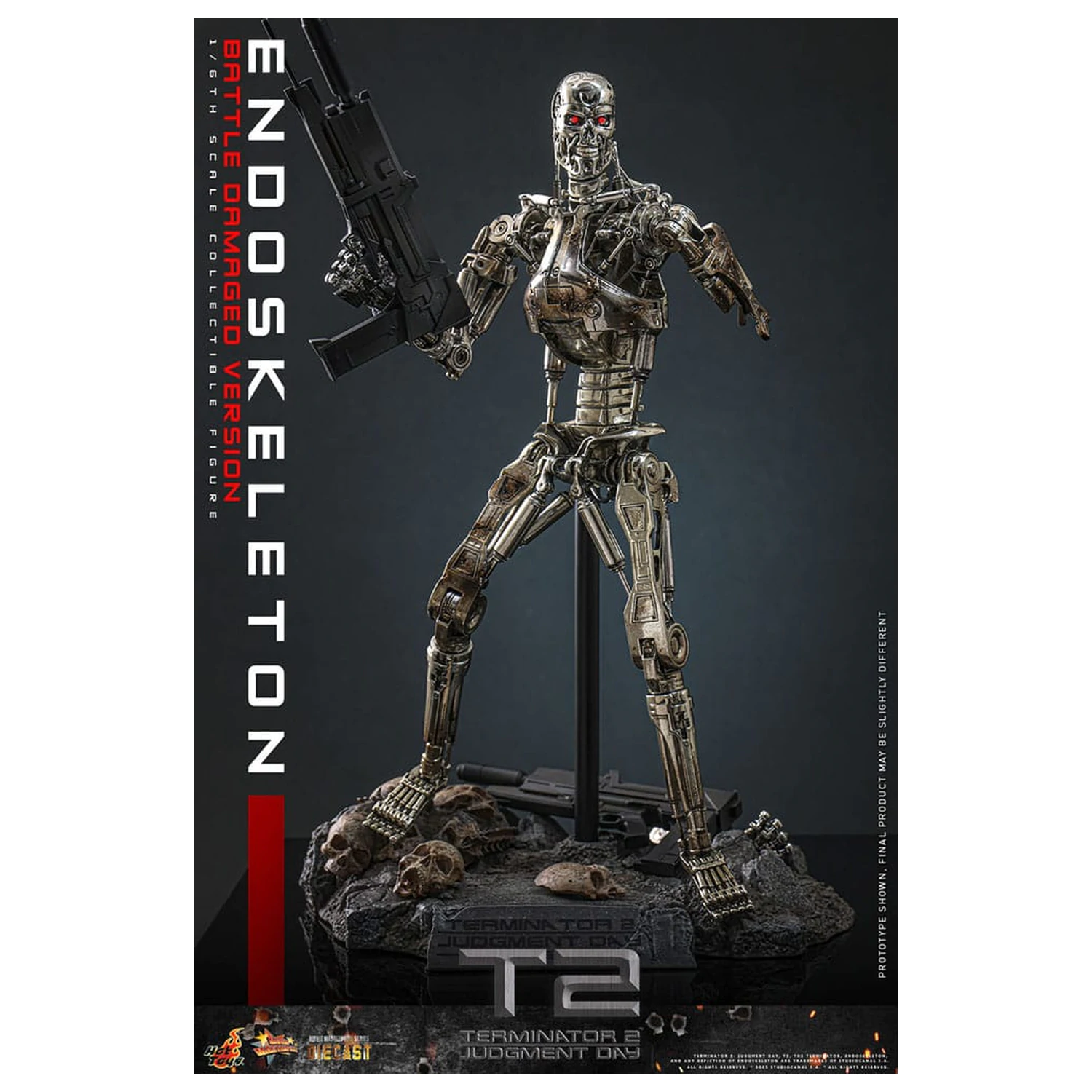 Terminator 2: Judgment Day Movie Masterpiece Action Figure 1/6 Endoskeleton (Battle Damaged Version) 31 cm product photo