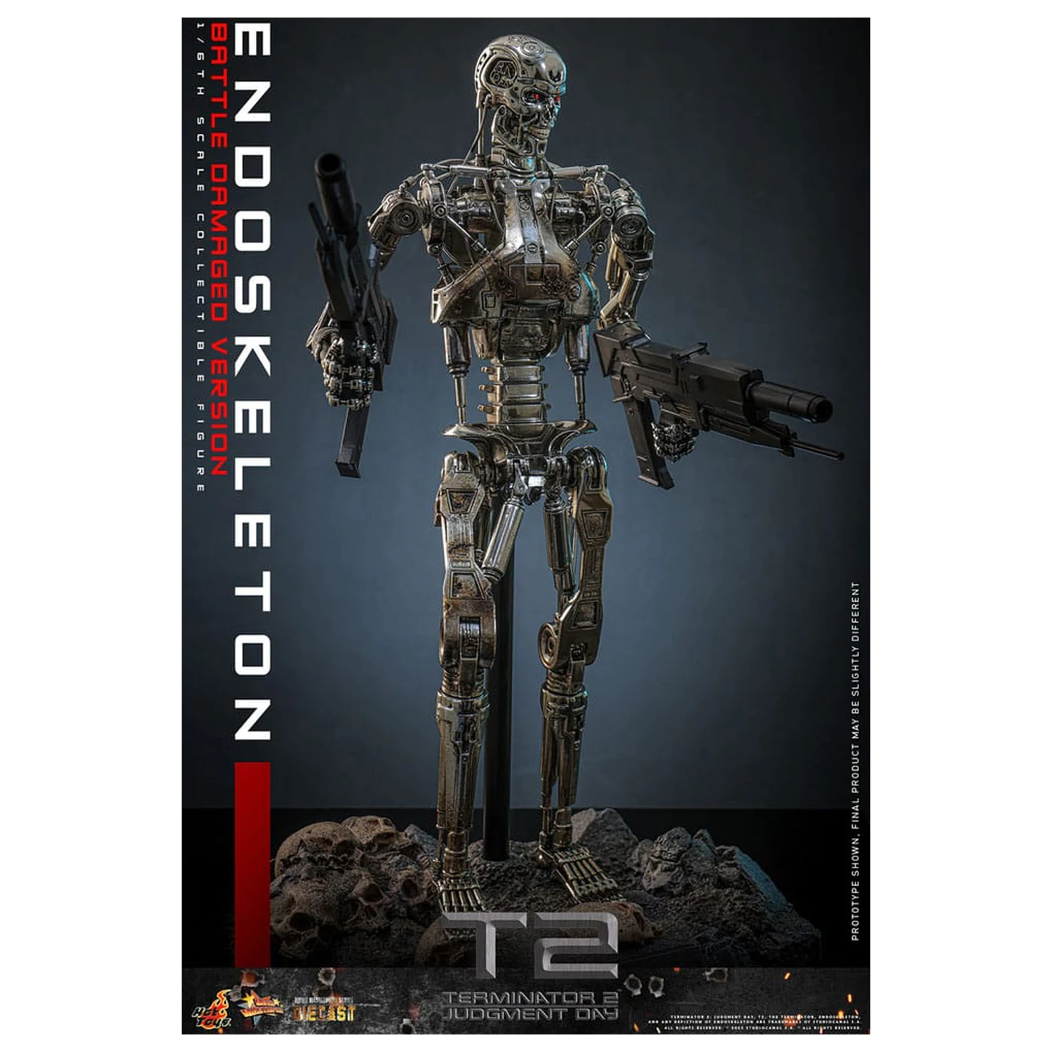 Terminator 2: Judgment Day Movie Masterpiece Action Figure 1/6 Endoskeleton (Battle Damaged Version) 31 cm product photo