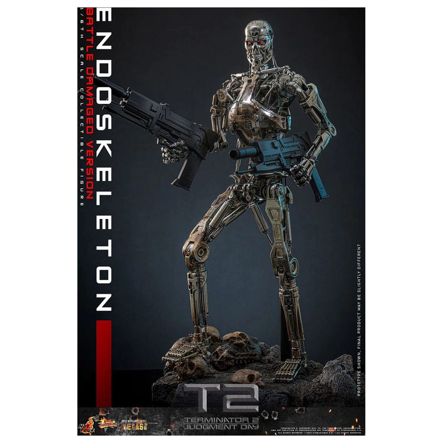 Terminator 2: Judgment Day Movie Masterpiece Action Figure 1/6 Endoskeleton (Battle Damaged Version) 31 cm product photo