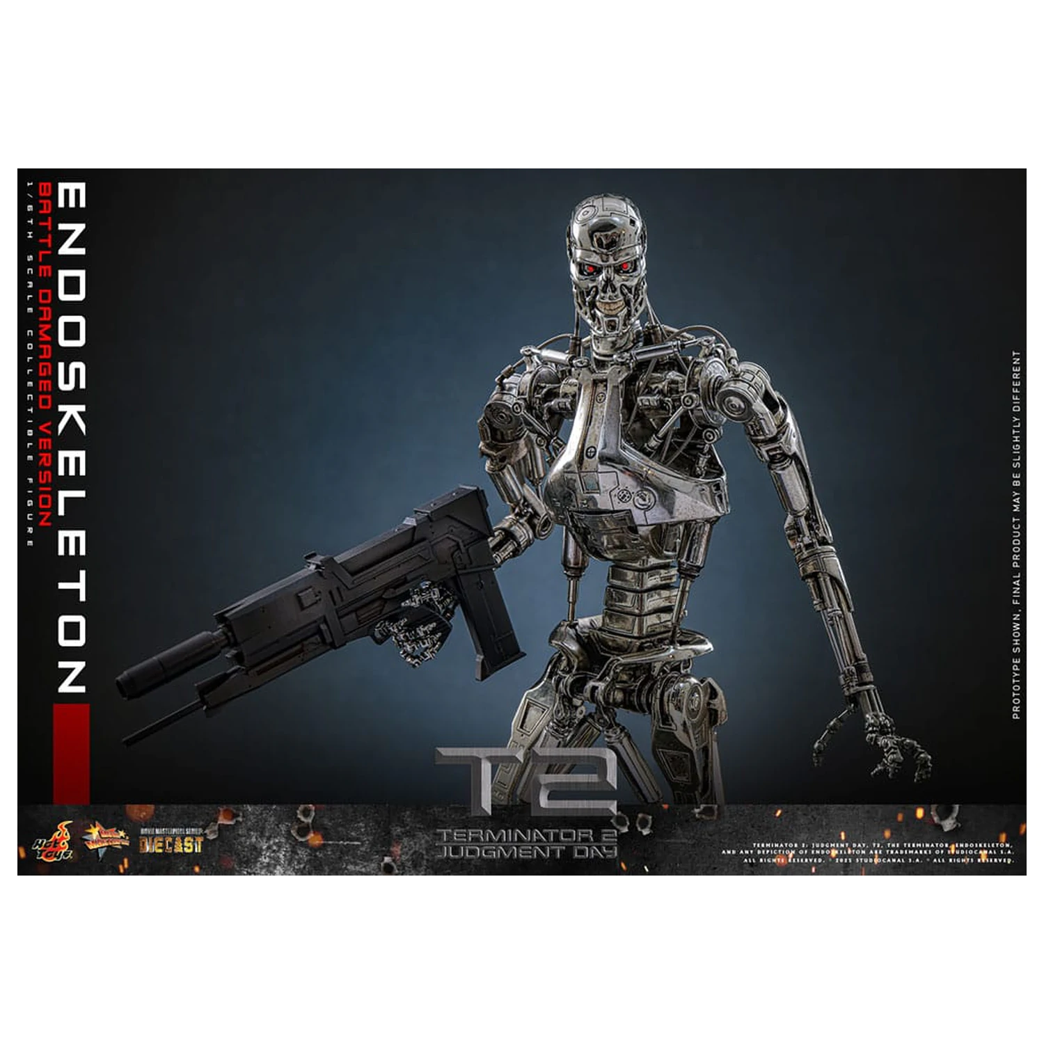 Terminator 2: Judgment Day Movie Masterpiece Action Figure 1/6 Endoskeleton (Battle Damaged Version) 31 cm product photo