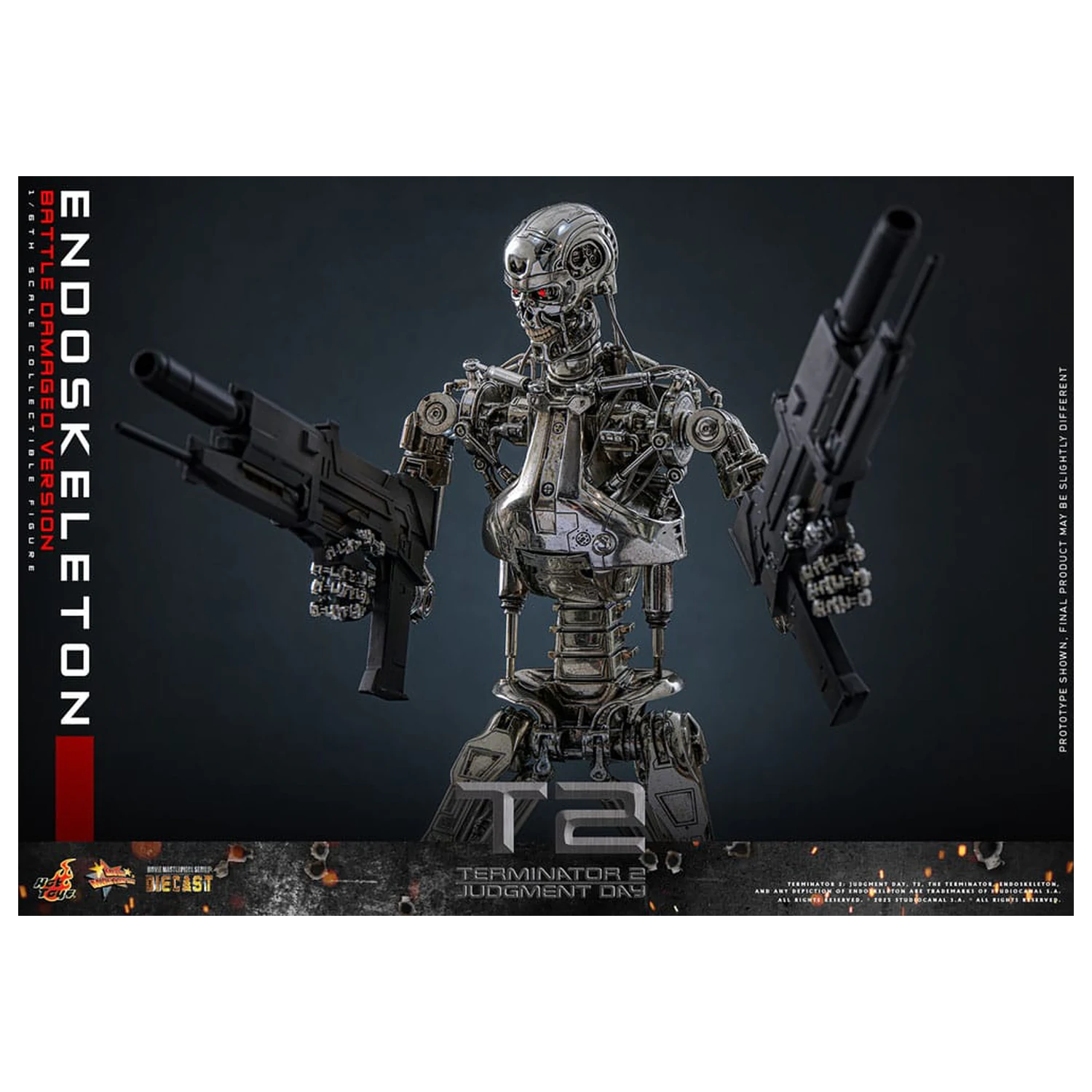 Terminator 2: Judgment Day Movie Masterpiece Action Figure 1/6 Endoskeleton (Battle Damaged Version) 31 cm product photo