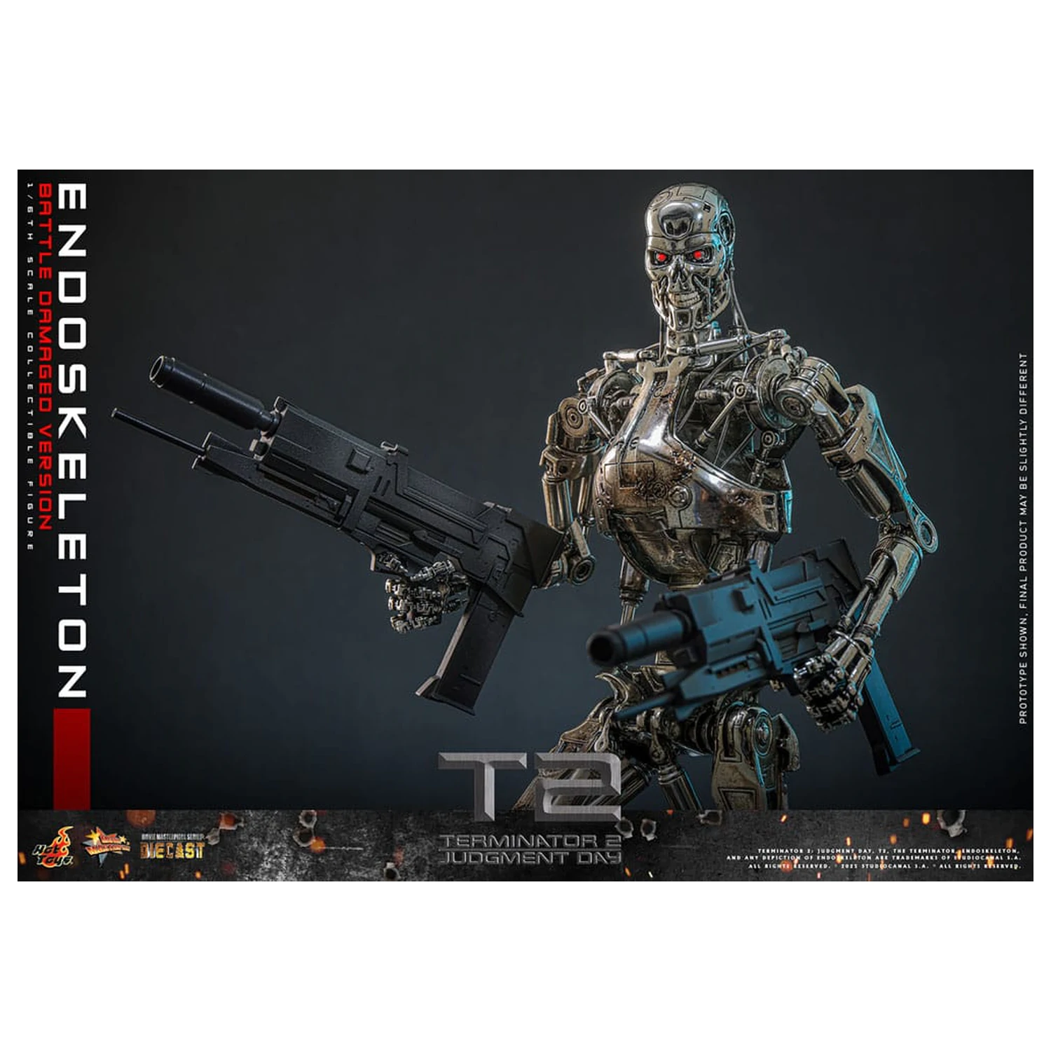 Terminator 2: Judgment Day Movie Masterpiece Action Figure 1/6 Endoskeleton (Battle Damaged Version) 31 cm product photo
