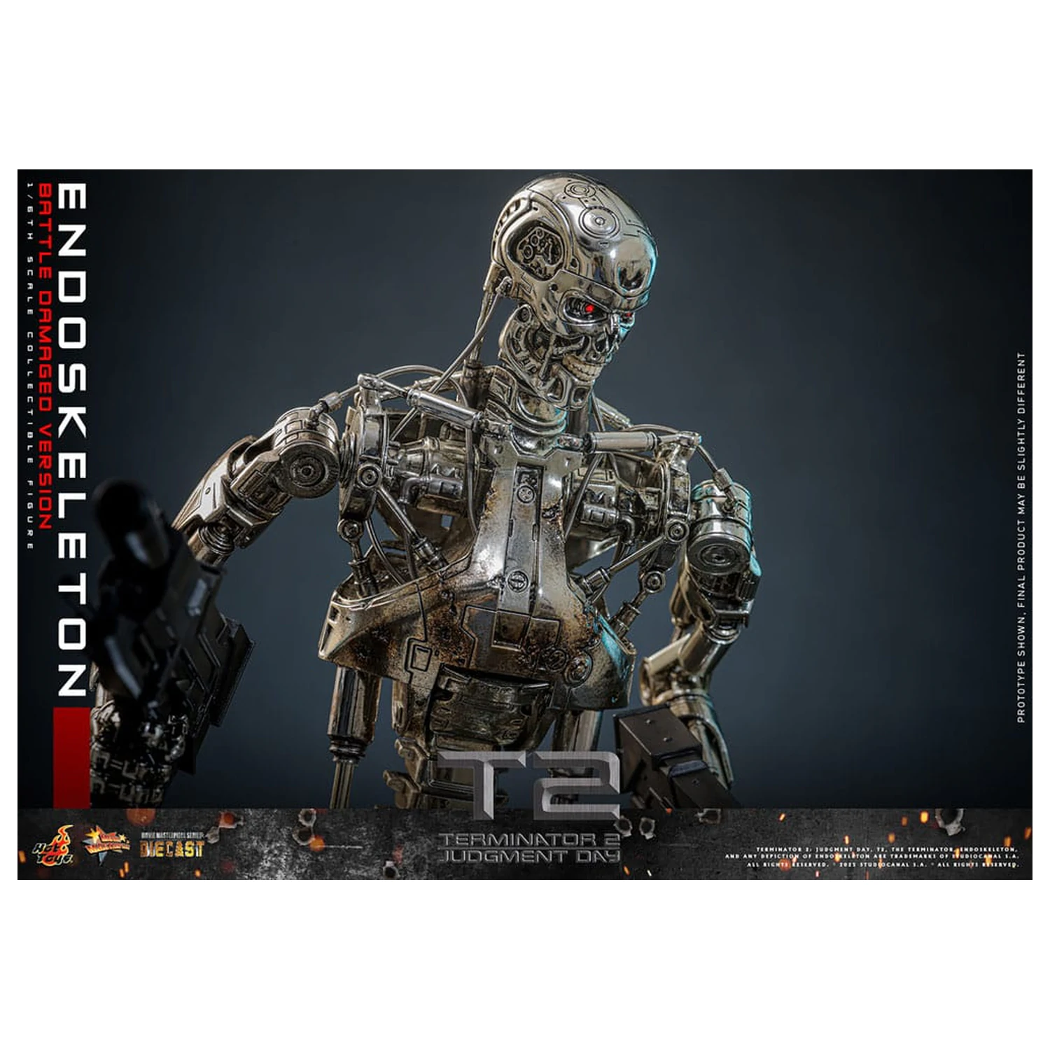 Terminator 2: Judgment Day Movie Masterpiece Action Figure 1/6 Endoskeleton (Battle Damaged Version) 31 cm product photo