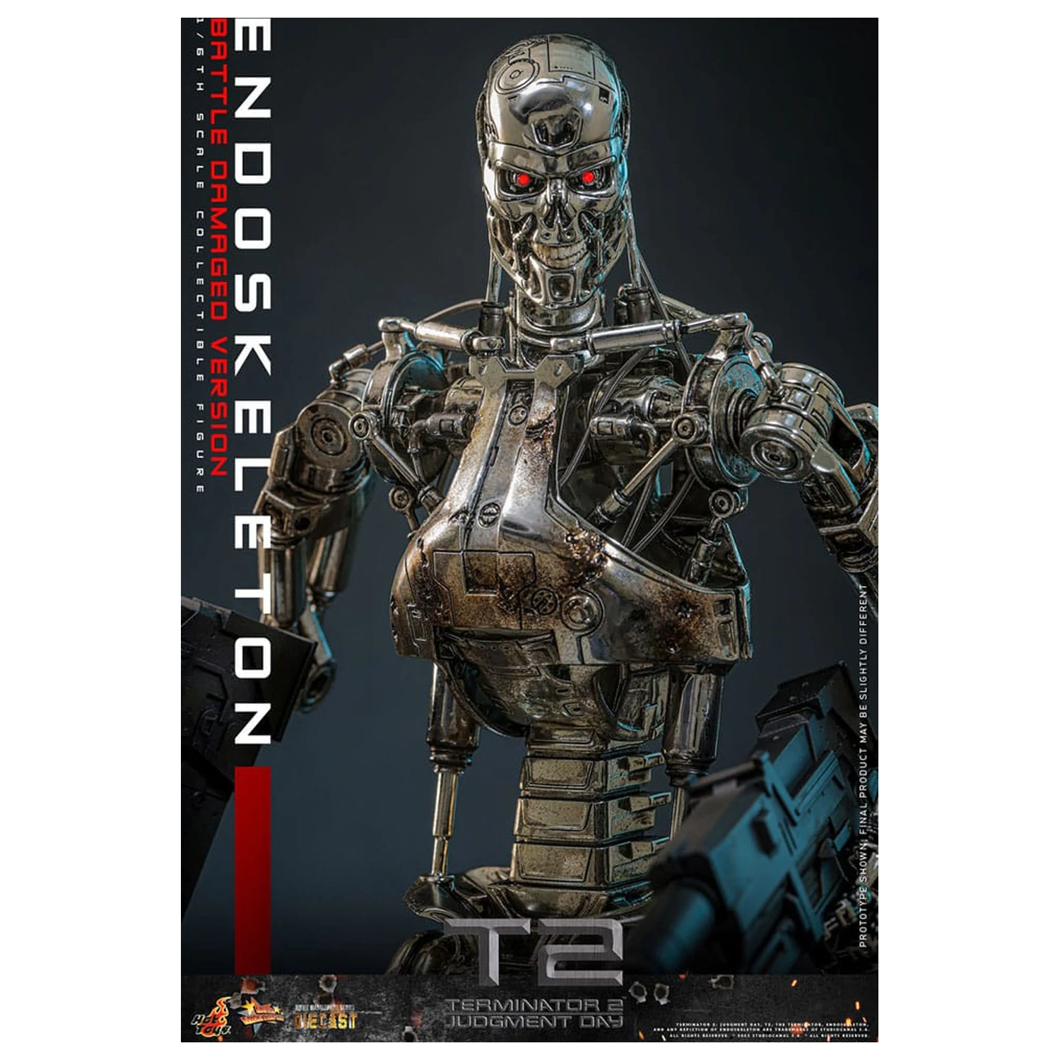 Terminator 2: Judgment Day Movie Masterpiece Action Figure 1/6 Endoskeleton (Battle Damaged Version) 31 cm product photo
