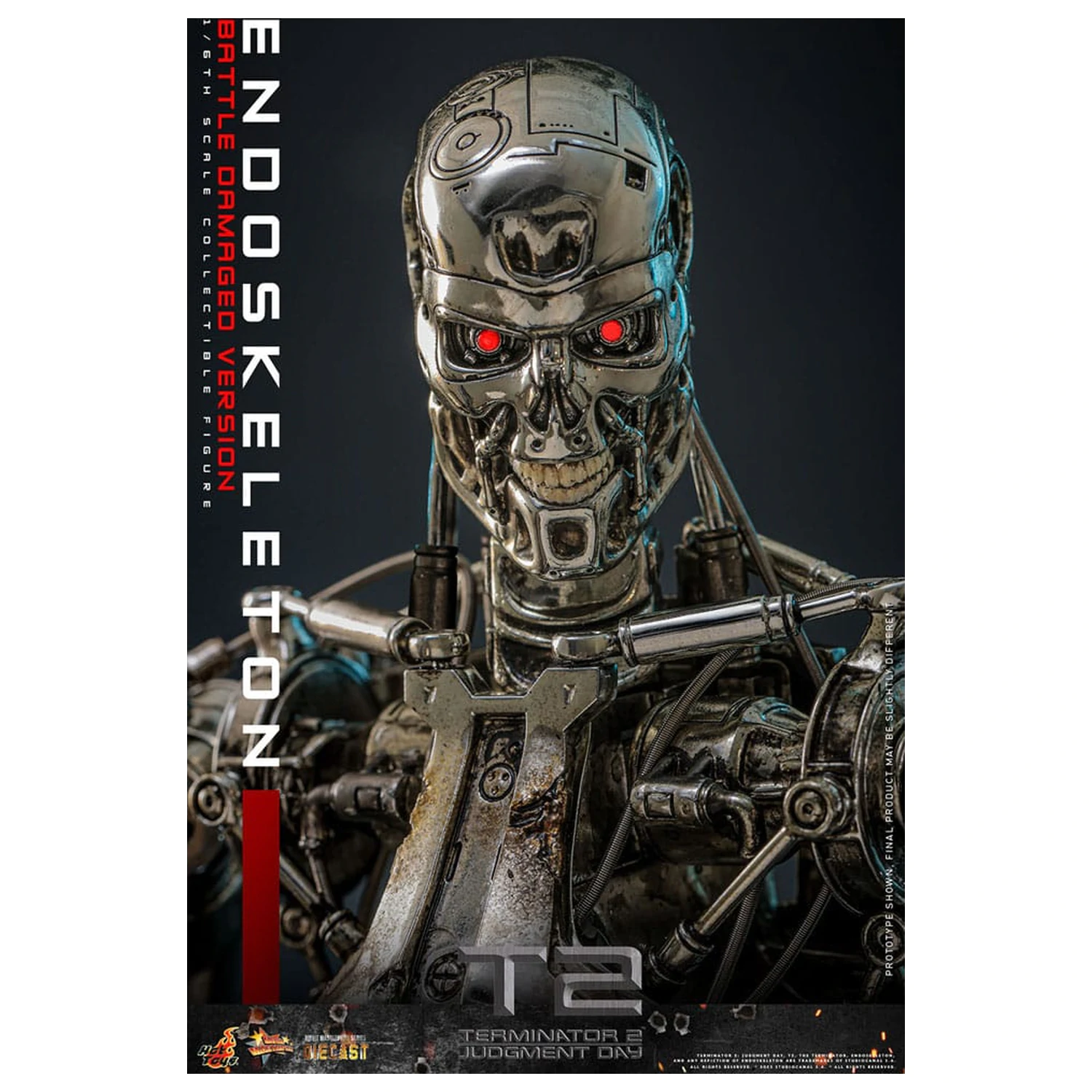 Terminator 2: Judgment Day Movie Masterpiece Action Figure 1/6 Endoskeleton (Battle Damaged Version) 31 cm product photo