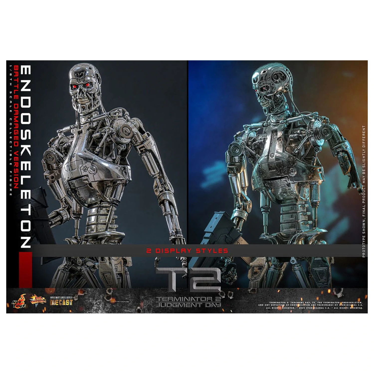 Terminator 2: Judgment Day Movie Masterpiece Action Figure 1/6 Endoskeleton (Battle Damaged Version) 31 cm product photo