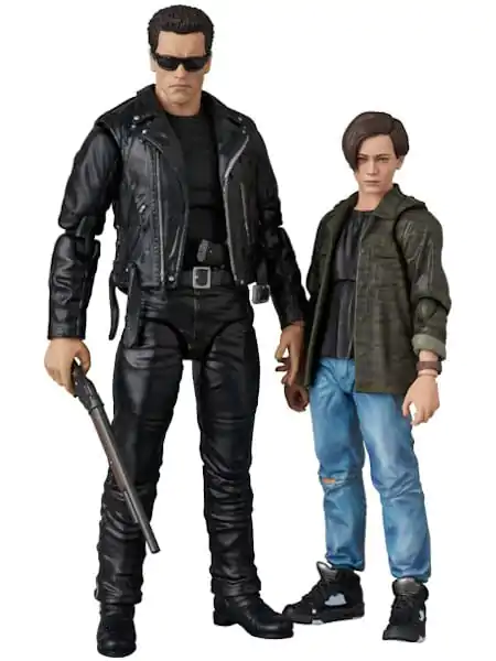 Terminator 2 MAFEX Action Figure T-800 (T2 Ver.) &amp; John Connor 16 cm product photo