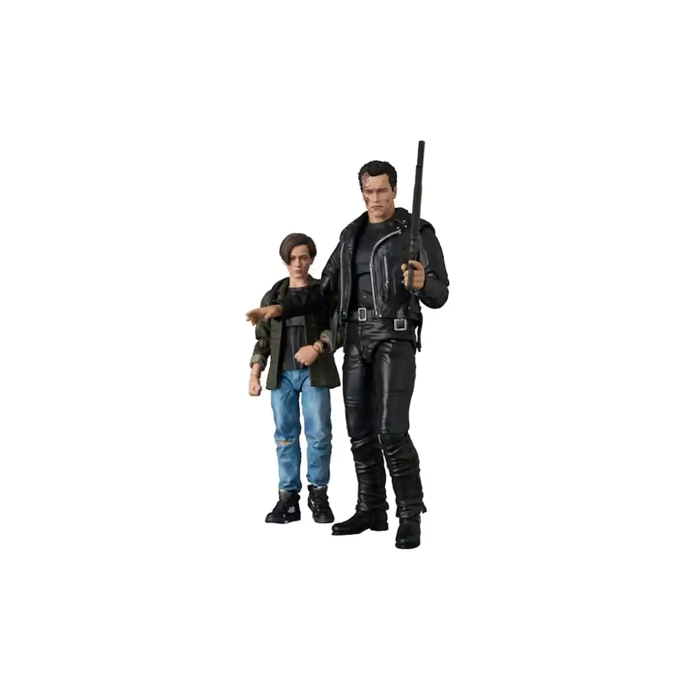 Terminator 2 MAFEX Action Figure T-800 (T2 Ver.) &amp; John Connor 16 cm product photo