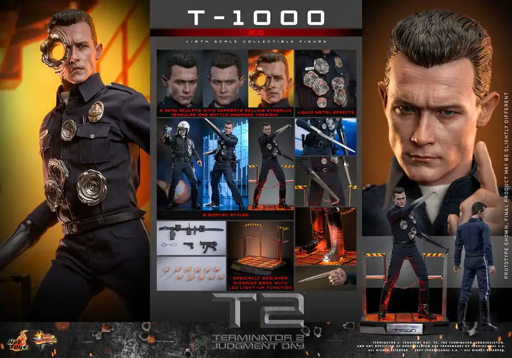 Terminator 2 Movie Masterpiece Action Figure 1/6 T-1000 (2.0) 31 cm product photo