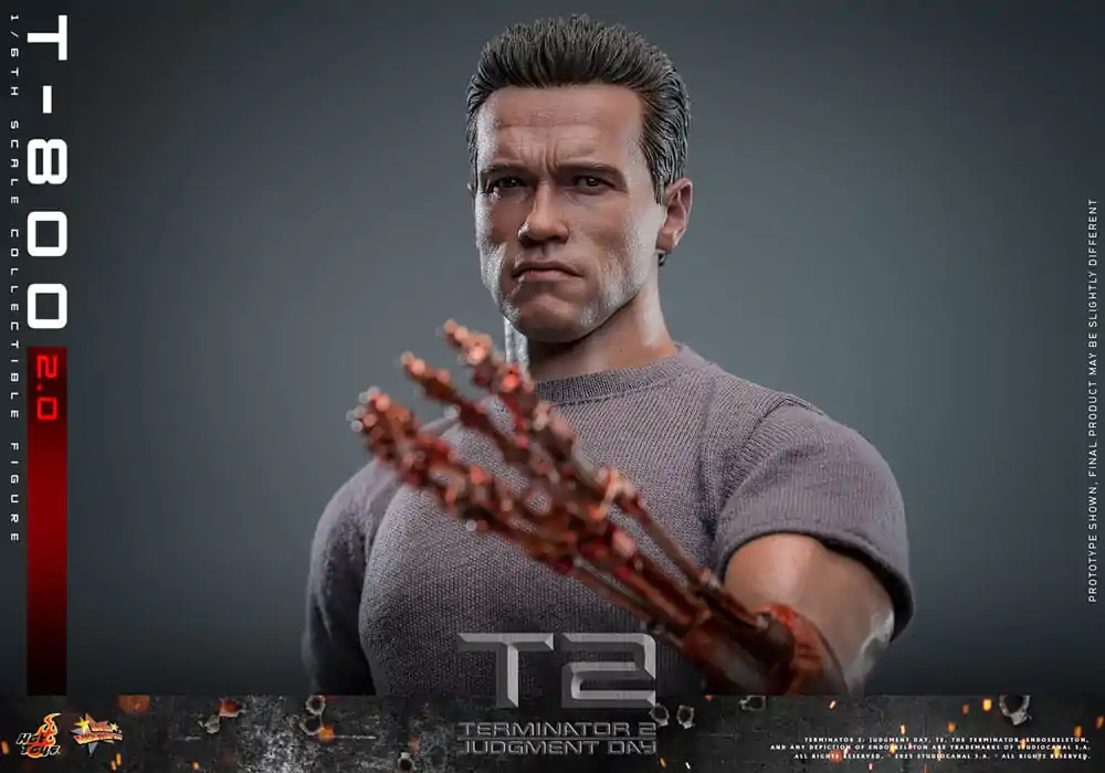 Terminator 2 Movie Masterpiece Action Figure 1/6 T-800 2.0 32 cm product photo