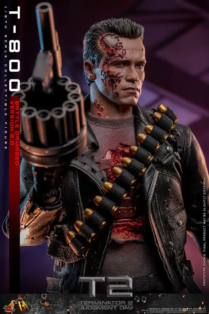 Terminator 2 Movie Masterpiece Action Figure 1/6 T-800 Battle Damaged Version 2.0 32 cm termékfotó