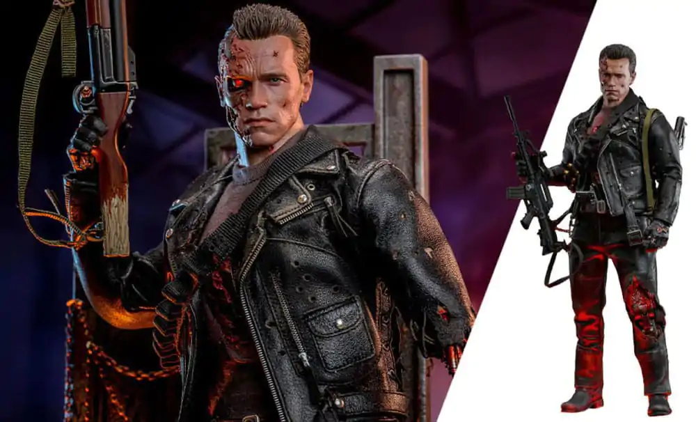 Terminator 2 Movie Masterpiece Action Figure 1/6 T-800 Battle Damaged Version 2.0 32 cm product photo