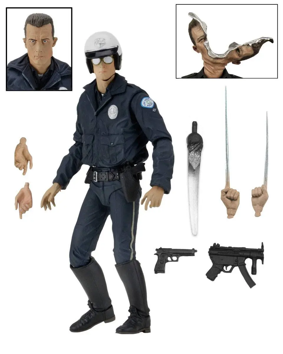 Terminator 2 Action Figure Ultimate T-1000 (Motorcycle Cop) 18 cm product photo