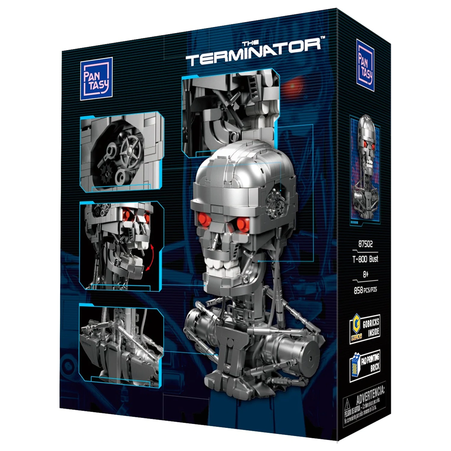 Terminator T-800 Bust Building Block 858 pcs product photo